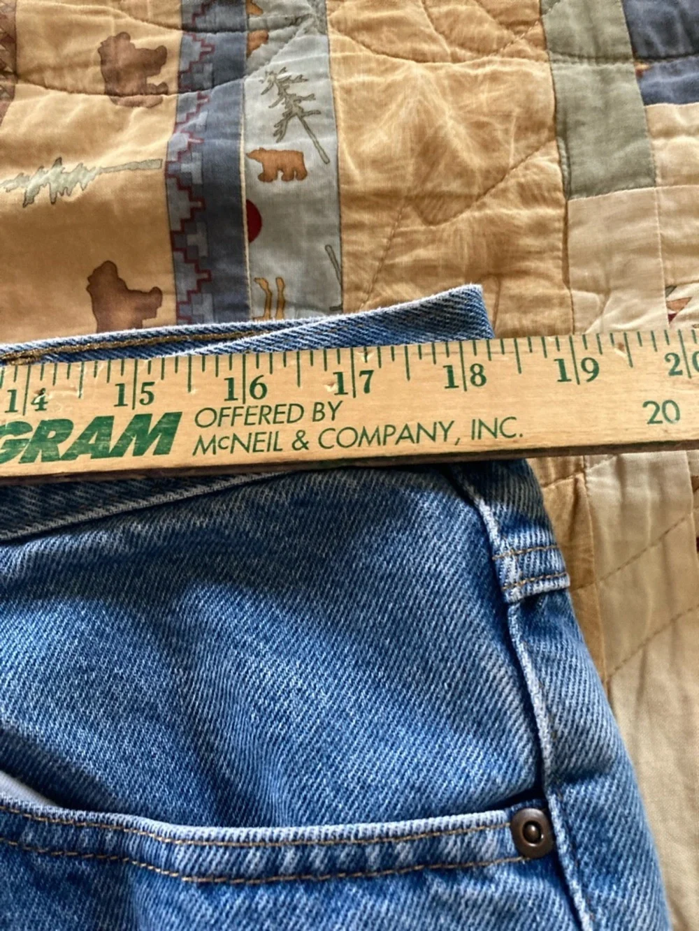 L.L. Bean 37x34 classic fit men’s jeans 100% cotton casual workwear